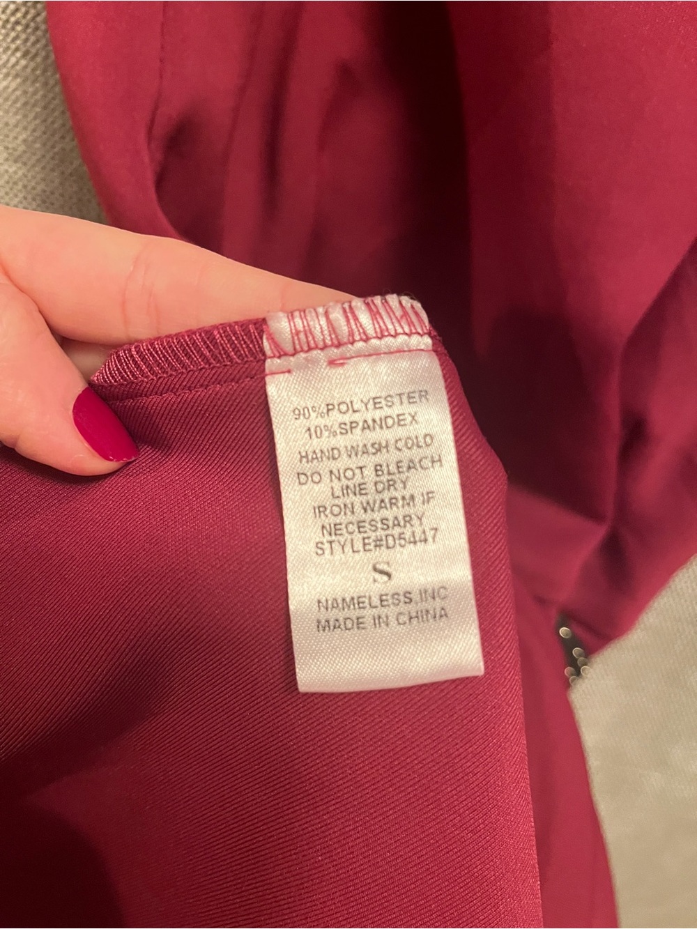 Sleeveless Raspberry A-Line Mini Dress - Picture 8 of 8